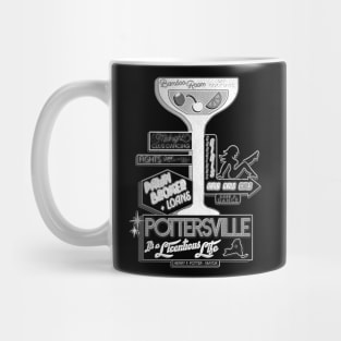 Pottersville (Black and White) Mug